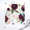 Rose Floral Plum Maroon Deep Red Olive Boho Peach Vintage Watercolor Custom Printed Fabric by Spoonflower Various Fabrics by the Yard or Fat Quarter